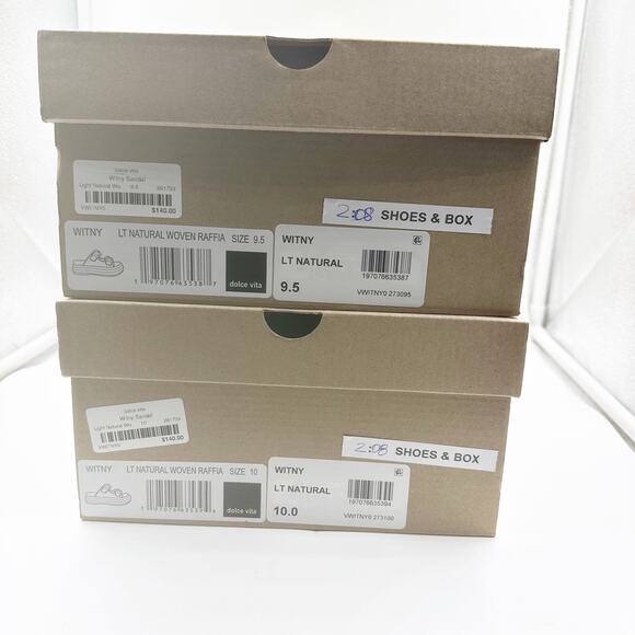 dolce vita Witny Slide Sandal VWITNY0 Light Natural Woven Raffia US 10 M NEW - Picture 6 of 6